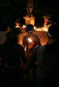 Worshippers pay homage to the goddess María Lionza at Sorte mountain in Venezuela.
