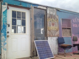 The abandoned Sky Café.